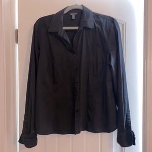 All black button down dress shirt